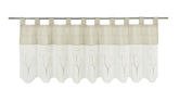 Design Schlaufen Scheibengardine bestickt 2226